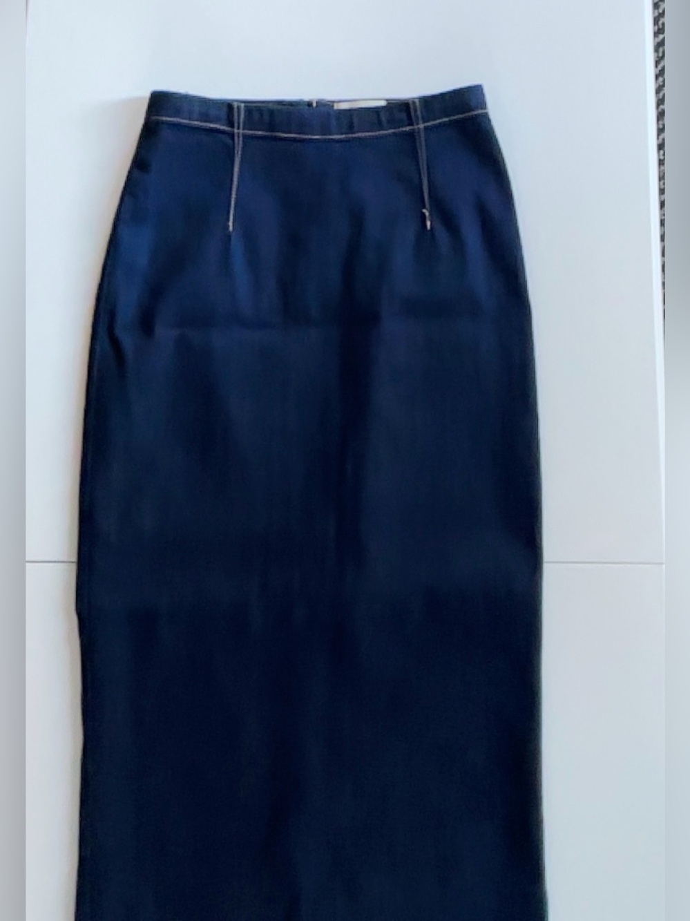 Pilcro Navy Pencil Midi Skirt - Picture 4 of 9